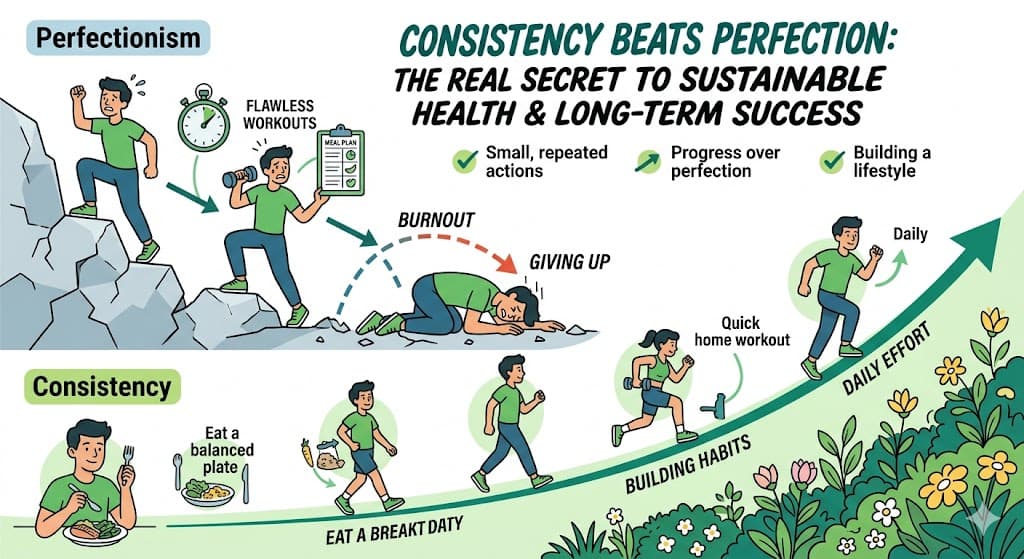 Consistency Beats Perfection: The Real Secret to Sustainable Health, Fat Loss & Long-Term Success