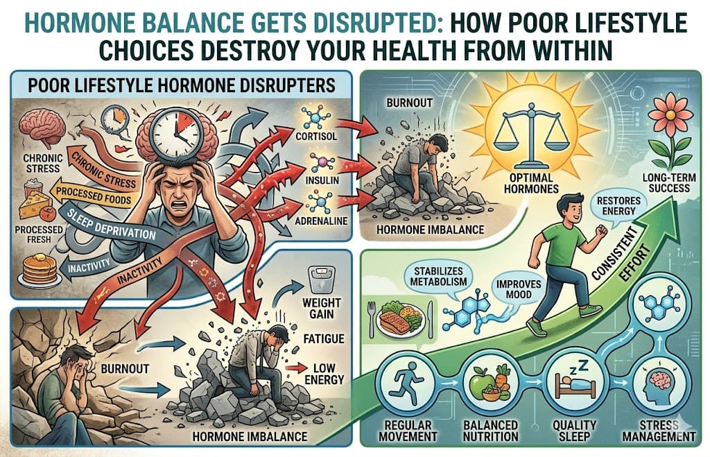 Hormone Balance Gets Disrupted: How Poor Lifestyle Choices Destroy Your Health from Within