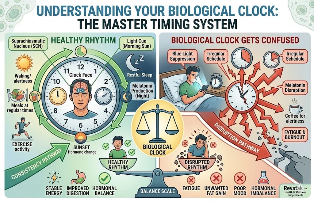 Biological Clock Gets Confused: Why Your Body Timing Is Disrupted and How to Reset It Naturally