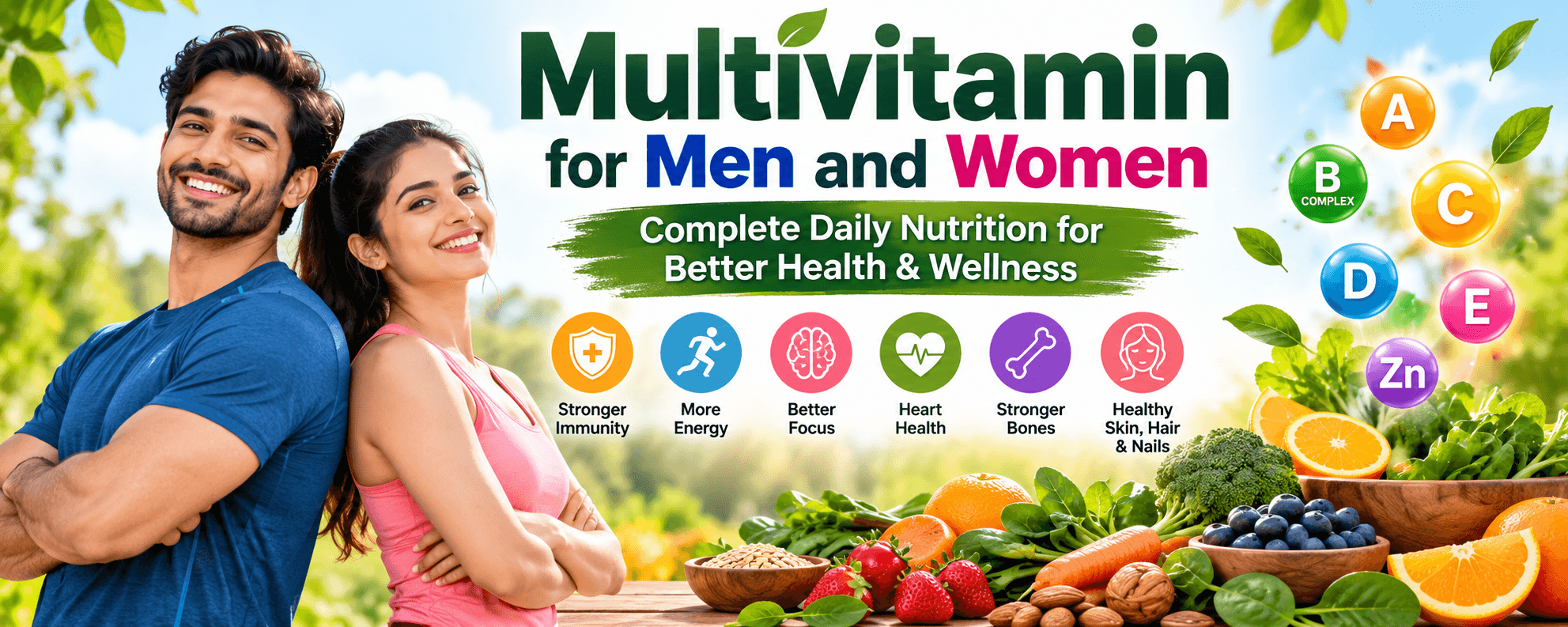 Multivitamin for Men and Women: Complete Daily Nutrition for Better Health & Wellness